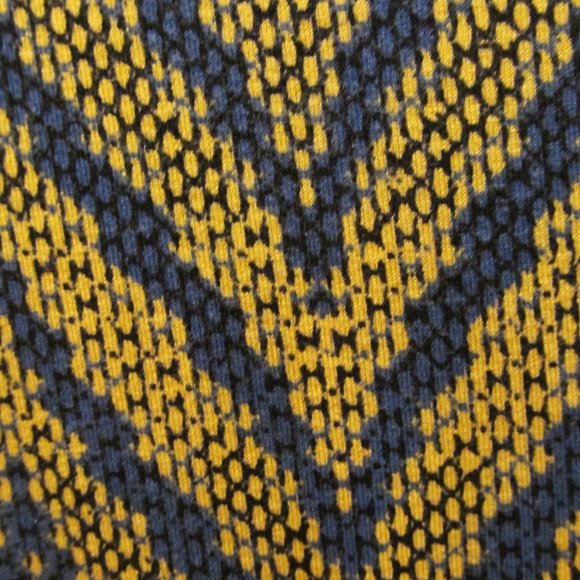 LULAROE Irma Top Shirt Chevron Snake Print Gold & Blue Size XS ~ Unicorn? - Picture 9 of 12